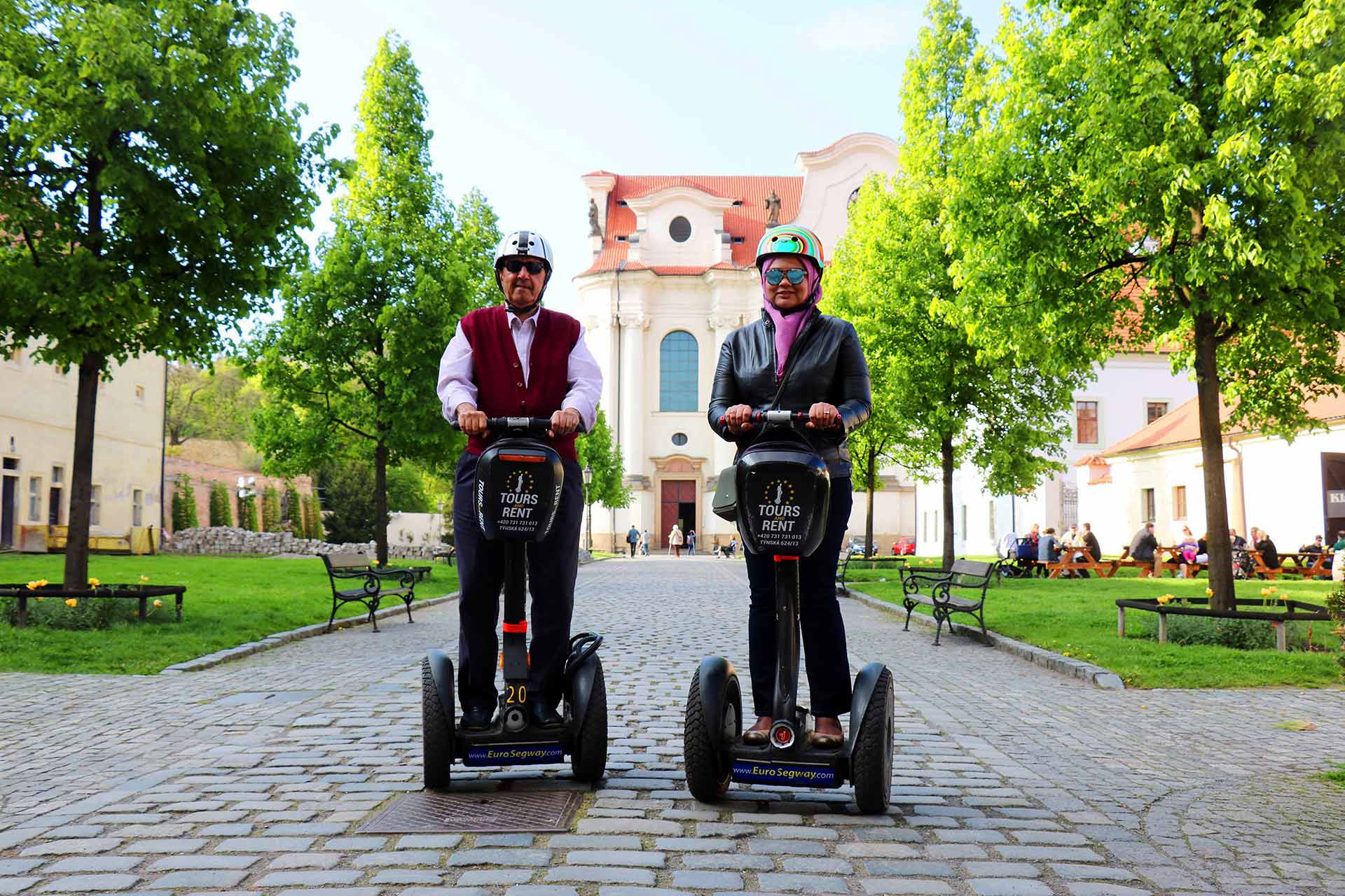 Brevnov monastery and brewery on segway